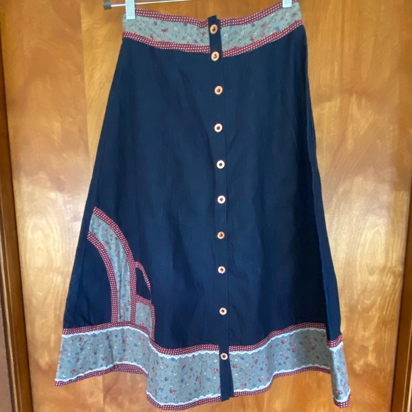 Gunne Sax appliqué skirt - Picture 5 of 7